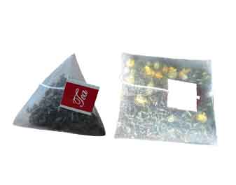 Нейлоновая треугольная упаковка для чайного пакетика